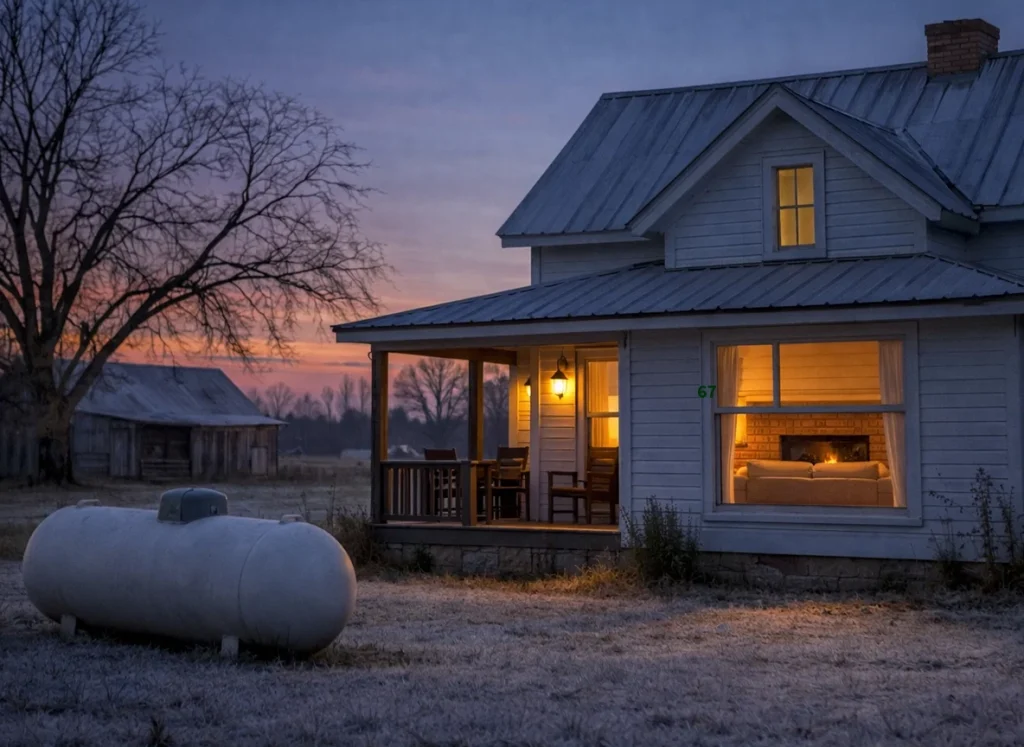 Rural Georgia home prepared with backup heating