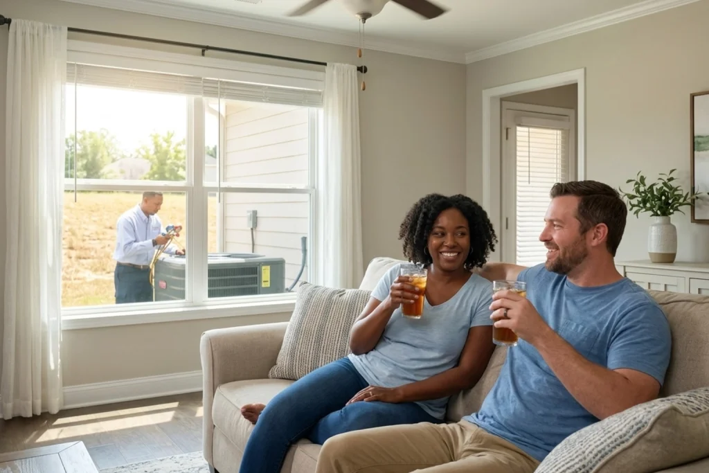 Forsyth home prepared for first heat wave with AC service