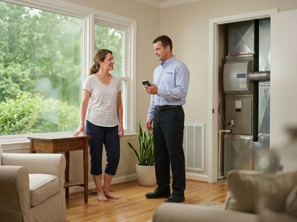 Sandersville homeowner learning why humidity makes the home feel sticky