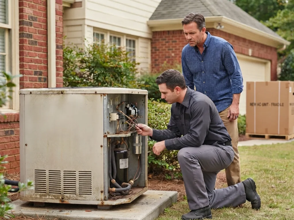 Early AC compressor inspection helping prevent major system failure
